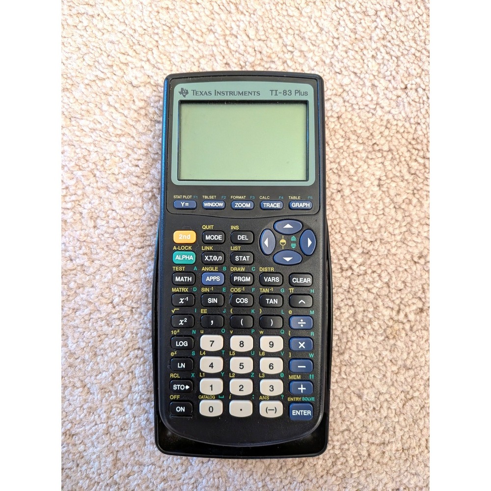 Texas Instruments TI-83 Plus Graphing Calculator Black with Cover